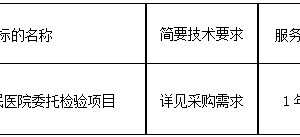 湖南省耒阳市人民医院委托检验服务项目 竞争性磋商公告